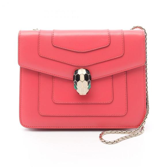 BVLGARI Pink Leather Shoulder Bag - Picture 1 of 11
